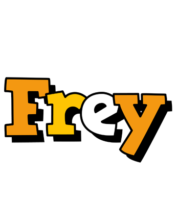 Frey cartoon logo