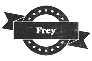 Frey grunge logo