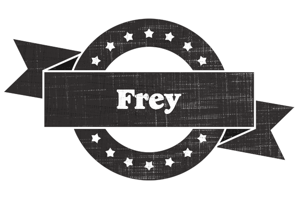 Frey grunge logo