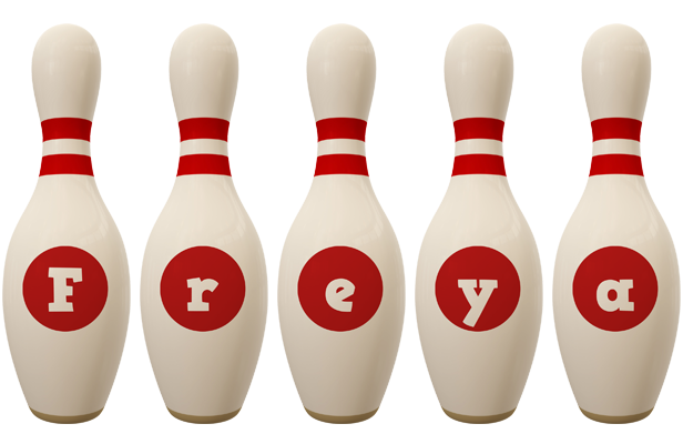 Freya bowling-pin logo