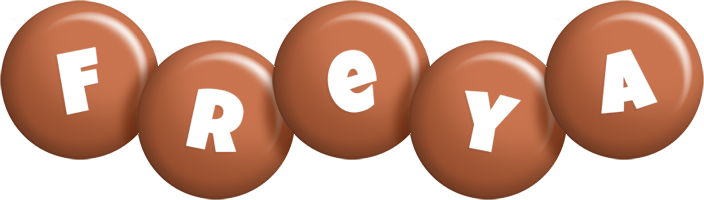 Freya candy-brown logo