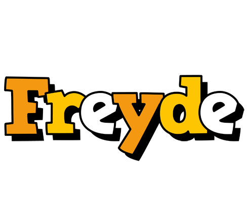 Freyde cartoon logo