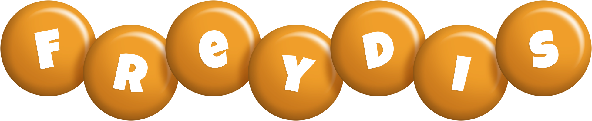 Freydis candy-orange logo