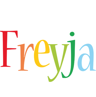 Freyja birthday logo