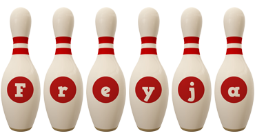 Freyja bowling-pin logo