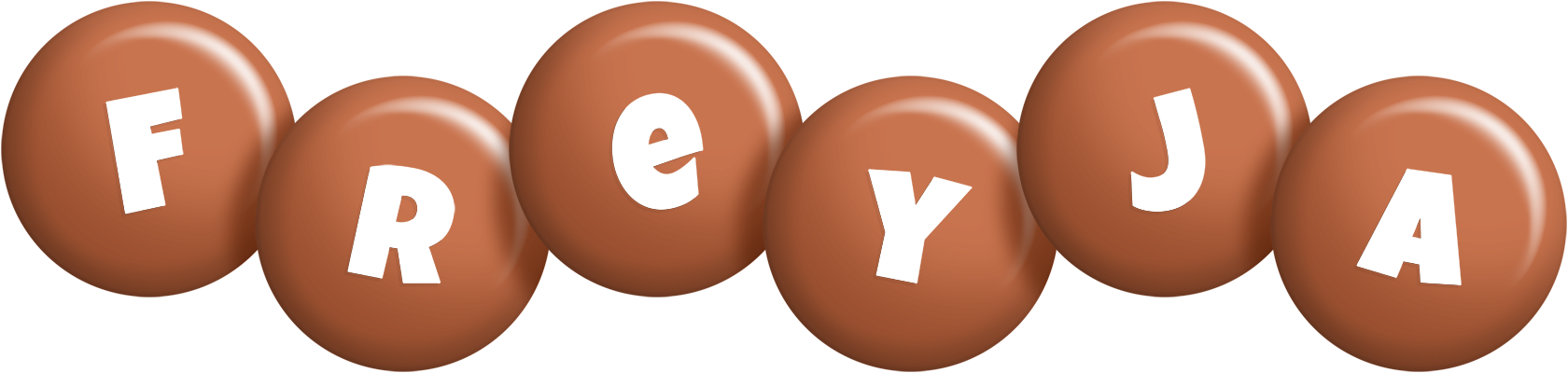 Freyja candy-brown logo