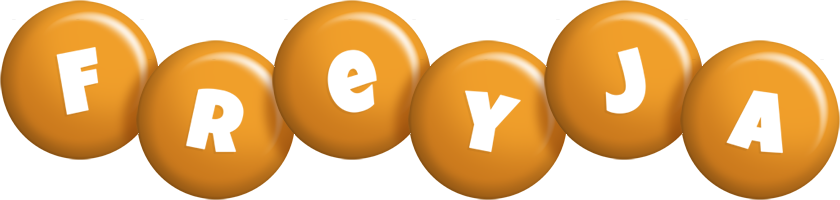 Freyja candy-orange logo