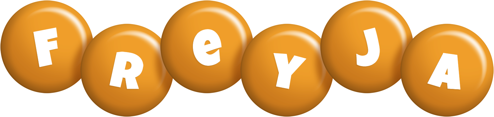 Freyja candy-orange logo