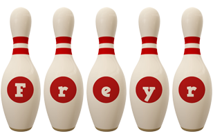 Freyr bowling-pin logo