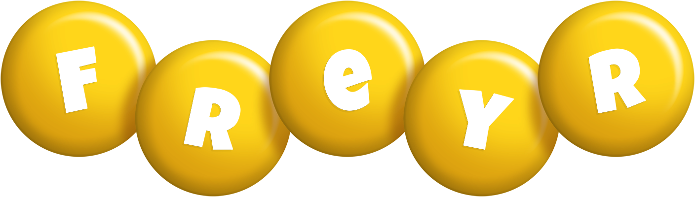 Freyr candy-yellow logo