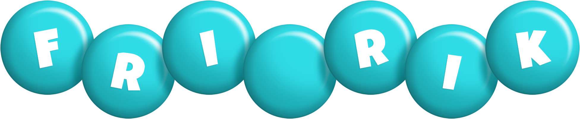 Friðrik candy-azur logo