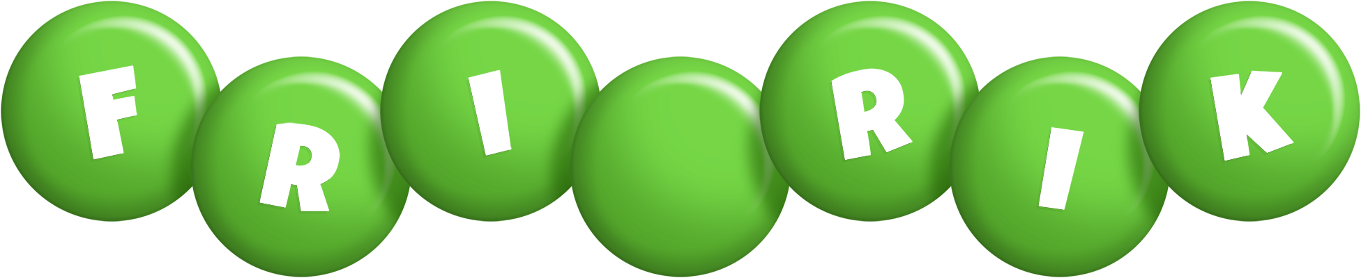 Friðrik candy-green logo
