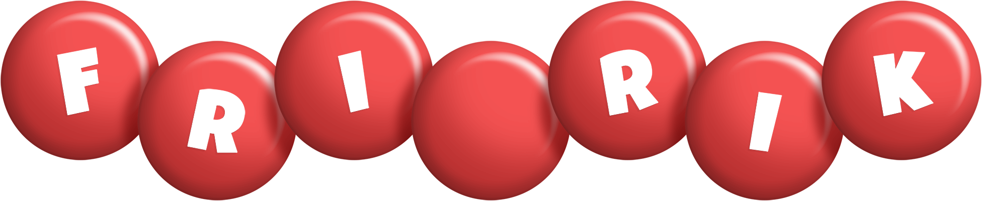 Friðrik candy-red logo