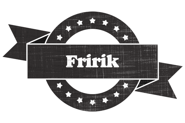 Friðrik grunge logo