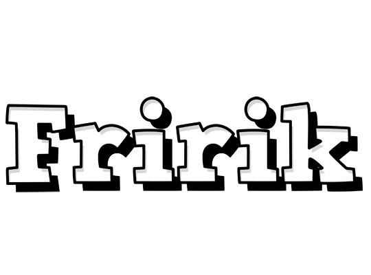 Friðrik snowing logo