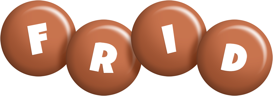 Frid candy-brown logo