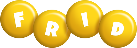 Frid candy-yellow logo