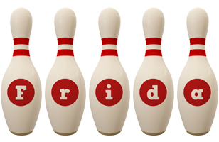 Frida bowling-pin logo