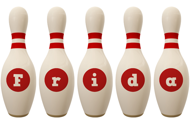 Frida bowling-pin logo