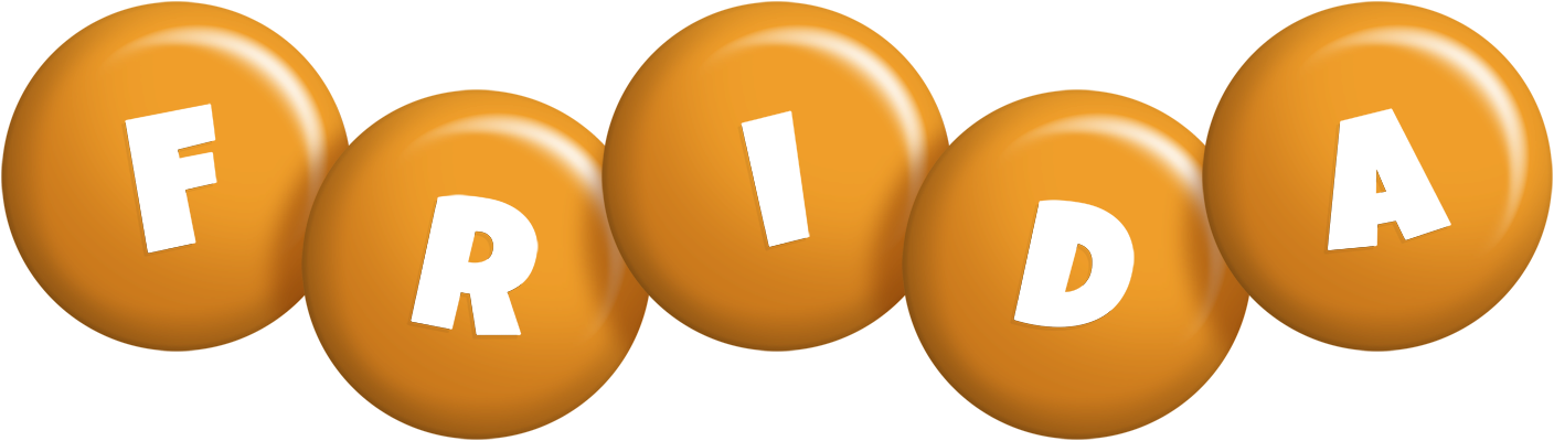 Frida candy-orange logo