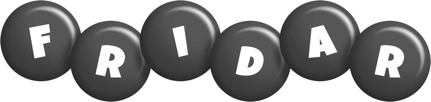 Fridar candy-black logo