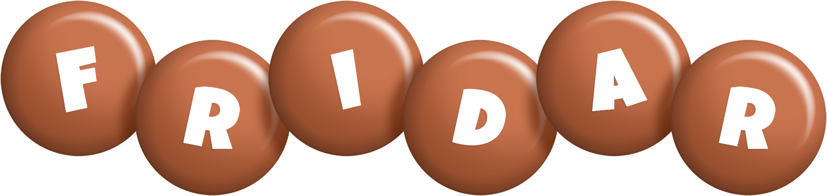 Fridar candy-brown logo