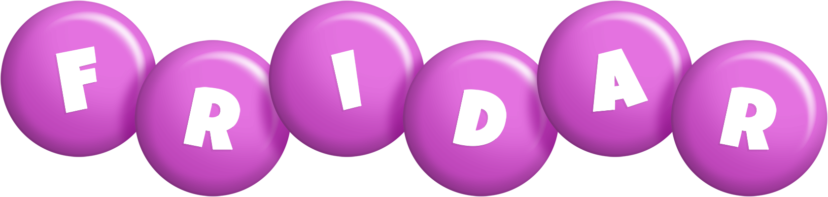 Fridar candy-purple logo