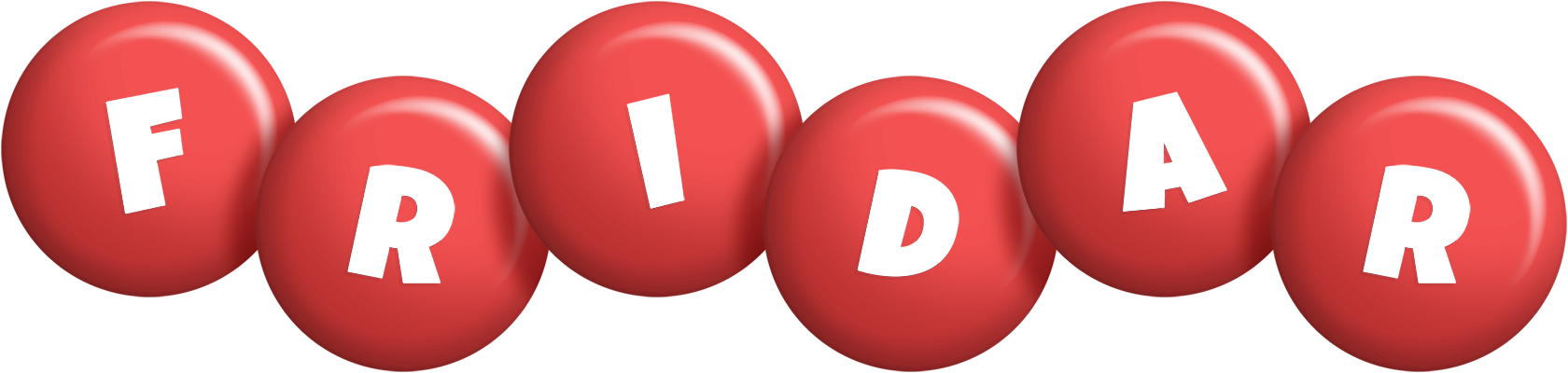 Fridar candy-red logo
