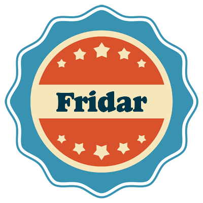Fridar labels logo