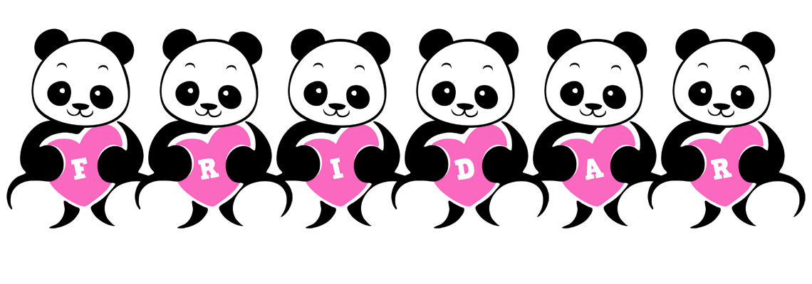 Fridar love-panda logo