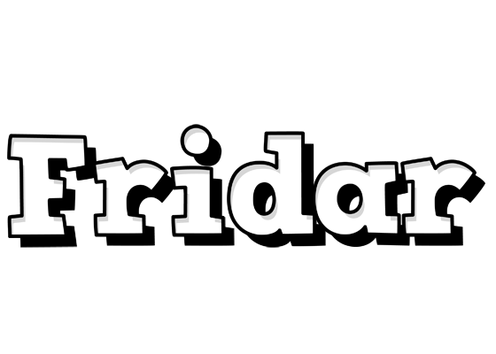 Fridar snowing logo