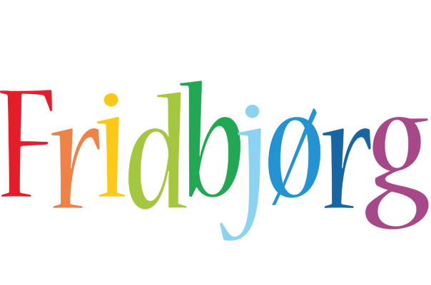 Fridbjørg birthday logo