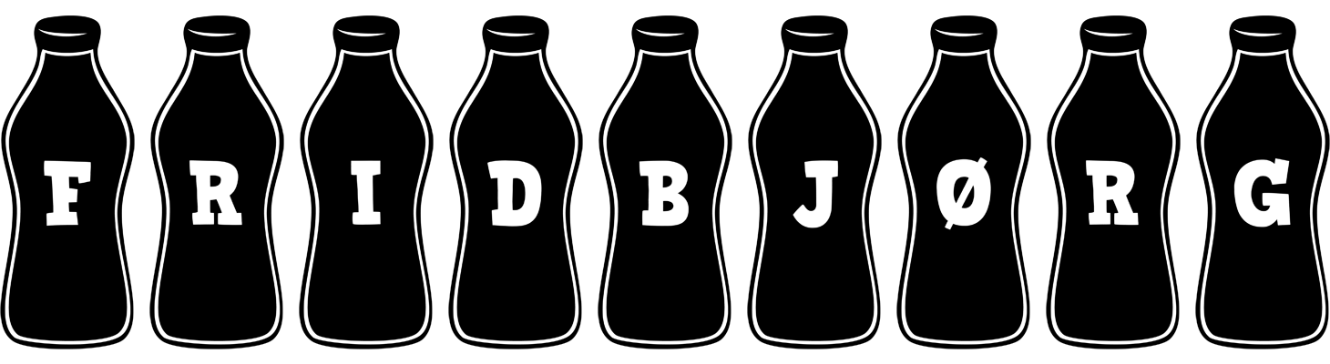 Fridbjørg bottle logo