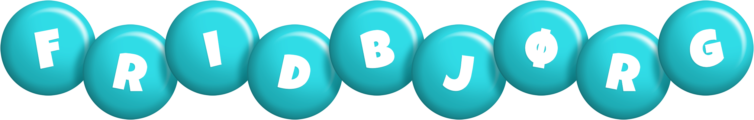 Fridbjørg candy-azur logo