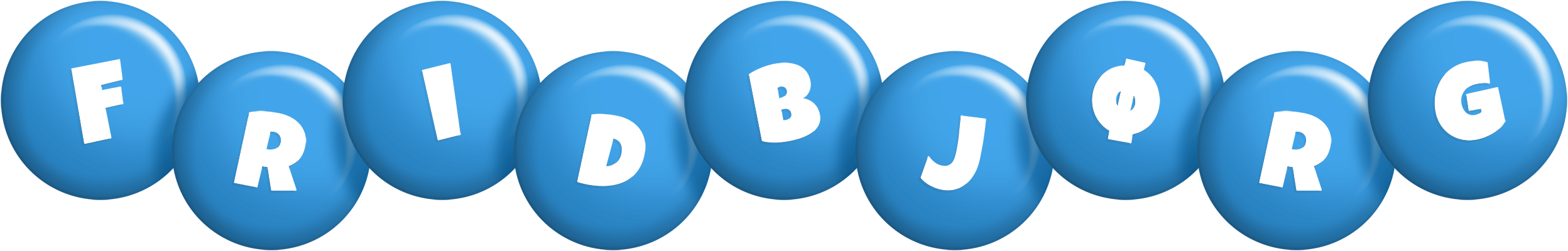 Fridbjørg candy-blue logo