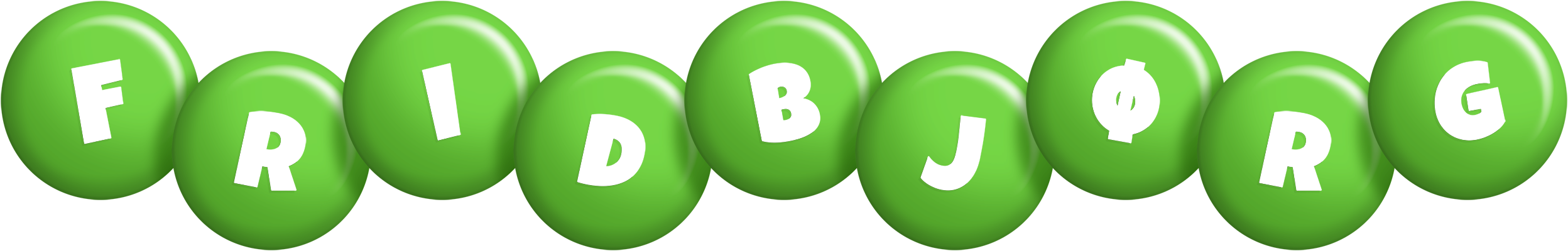 Fridbjørg candy-green logo