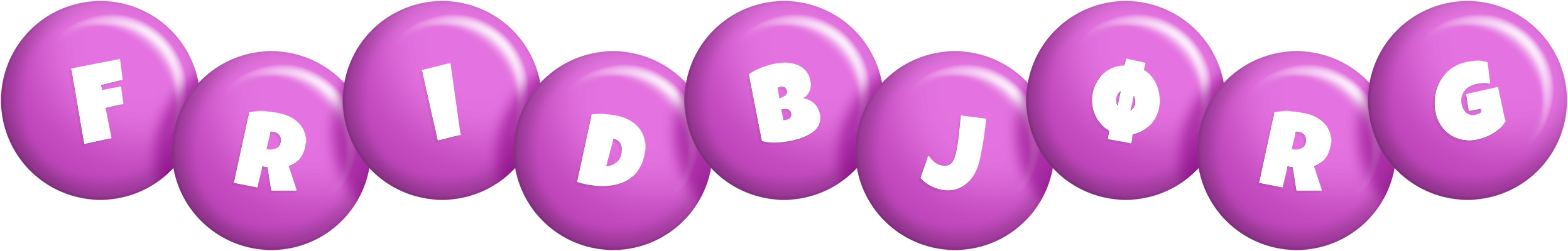 Fridbjørg candy-purple logo
