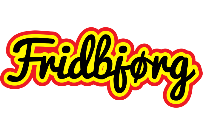 Fridbjørg flaming logo