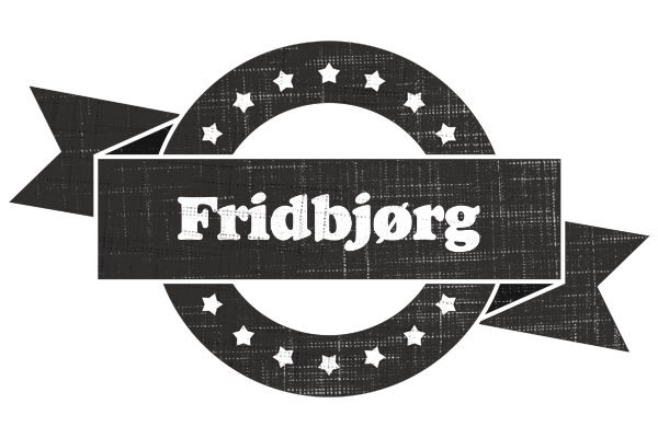 Fridbjørg grunge logo