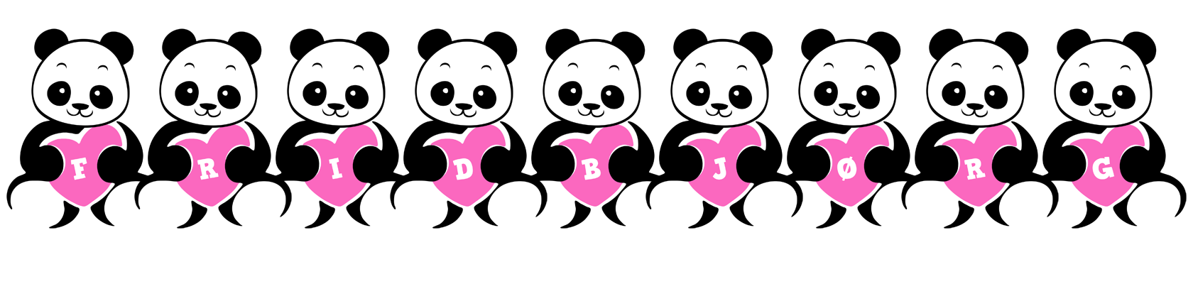 Fridbjørg love-panda logo