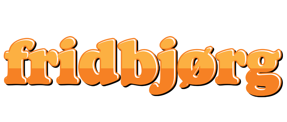 Fridbjørg orange logo