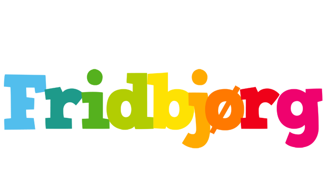 Fridbjørg rainbows logo