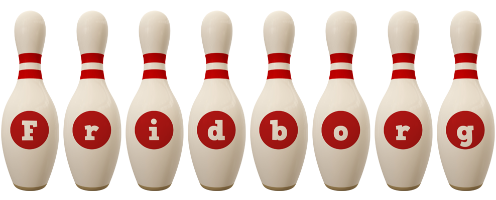 Fridborg bowling-pin logo