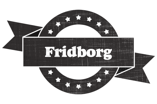 Fridborg grunge logo