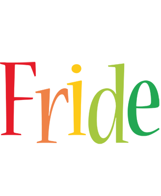 Fride birthday logo