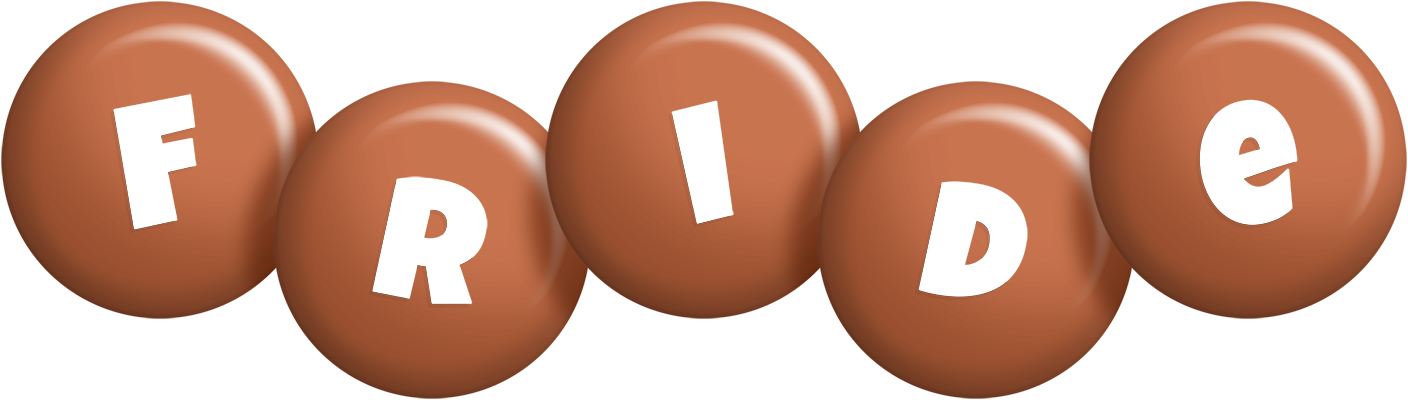 Fride candy-brown logo
