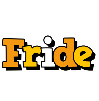 Fride cartoon logo