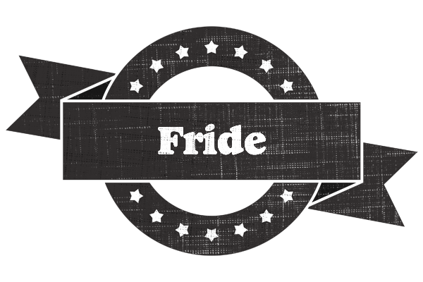 Fride grunge logo