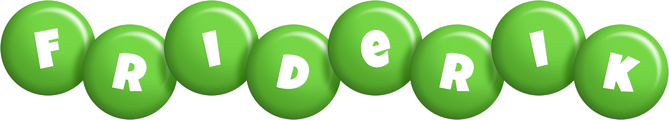 Friderik candy-green logo