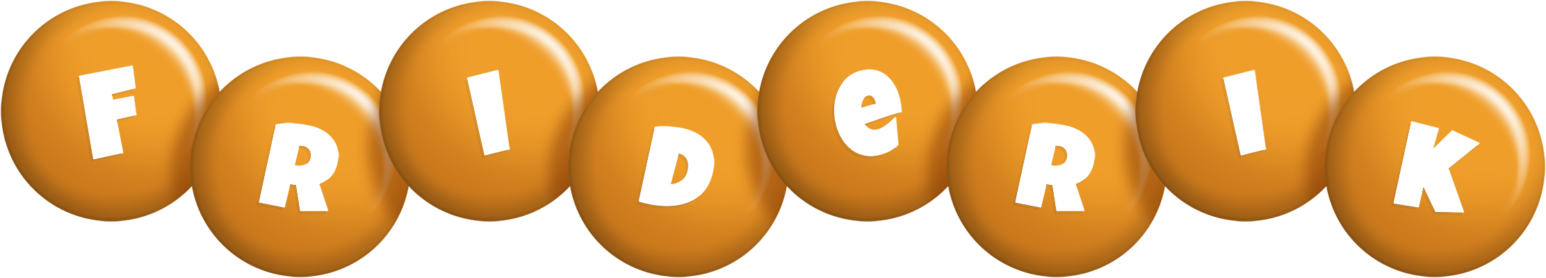 Friderik candy-orange logo